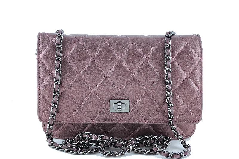 Chanel Metallic Rose Classic Reissue WOC Wallet on Chain Bag