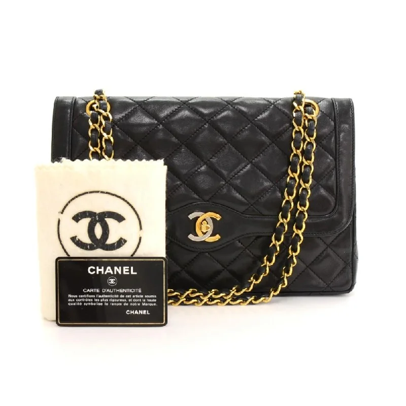 Double Flap Quilted Leather Bag