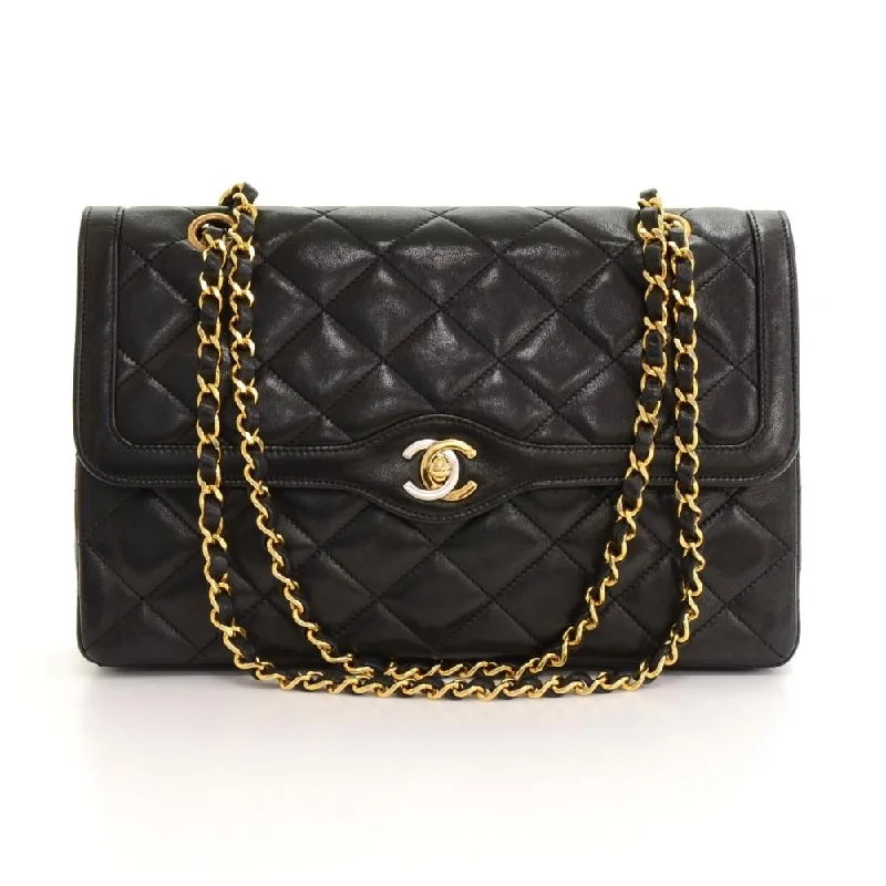 Double Flap Quilted Leather Bag