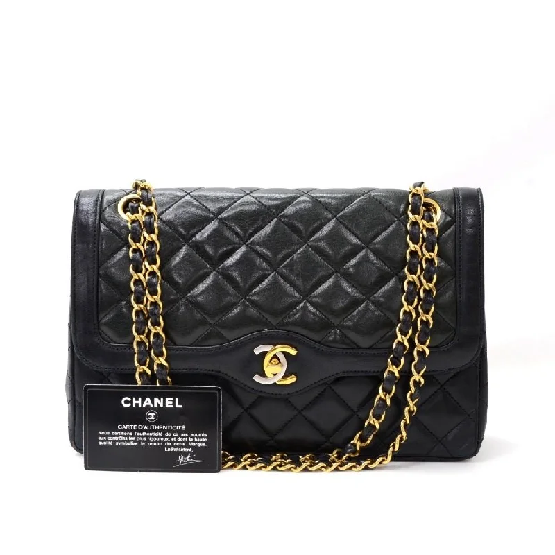 Double Flap Quilted Lambskin Leather Bag