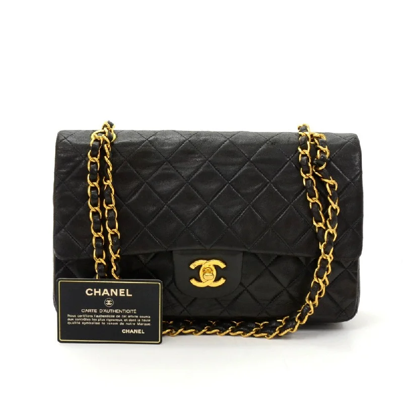 Double Flap Quilted Lambskin Leather Bag