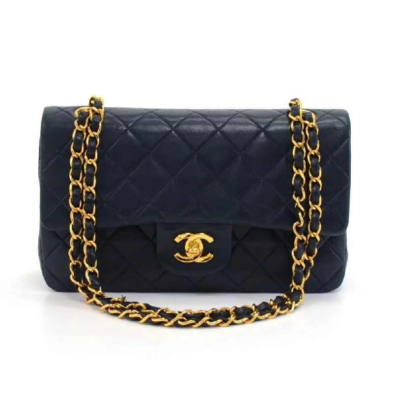 Double Flap Quilted Lambskin Leather Bag