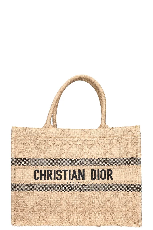 CHRISTIAN DIOR Book Tote Medium Raffia