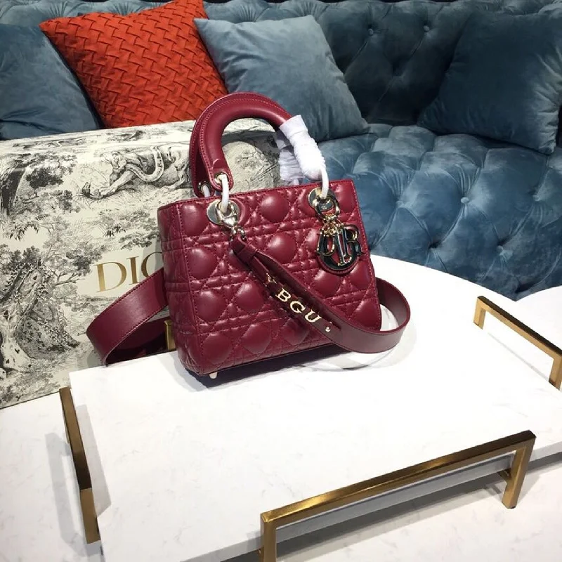 Christian Dior Small Lady My ABCBag Cherry Red