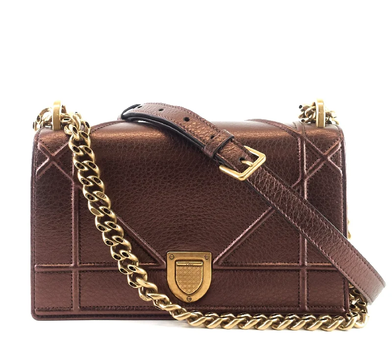 Diorama Small Calf Leather Flap Bag